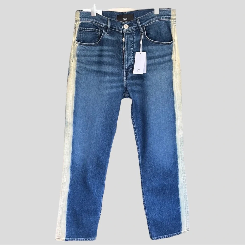 3x1 Straight Leg Jeans NWT Relaxed Fit Crop Jeans in Whisper,‎ Size 29